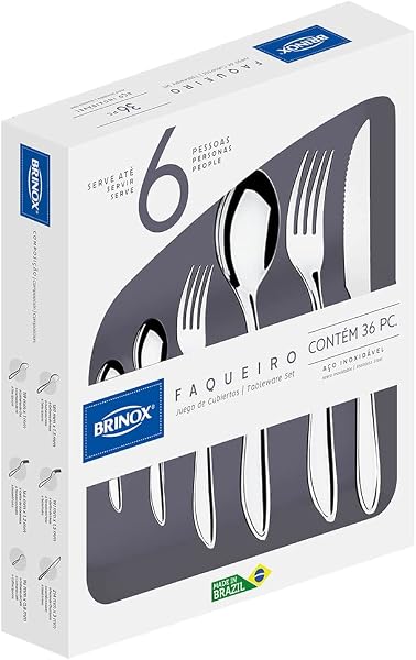 Faqueiro Brinox Lyon 36 Peças